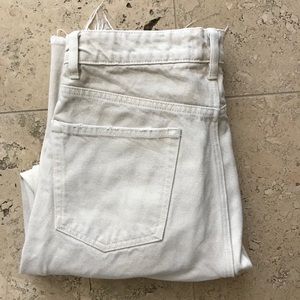 Zara Cream Straight Leg Jeans